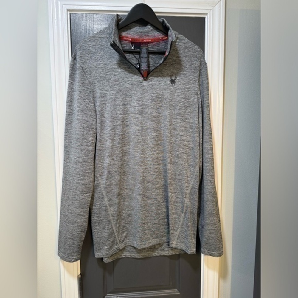 SPYDER ACTIVE men's L half zip pull over NWT
